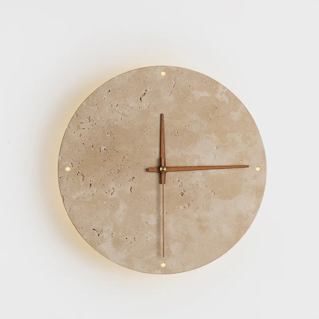 LumiStone Wanduhr mit Licht