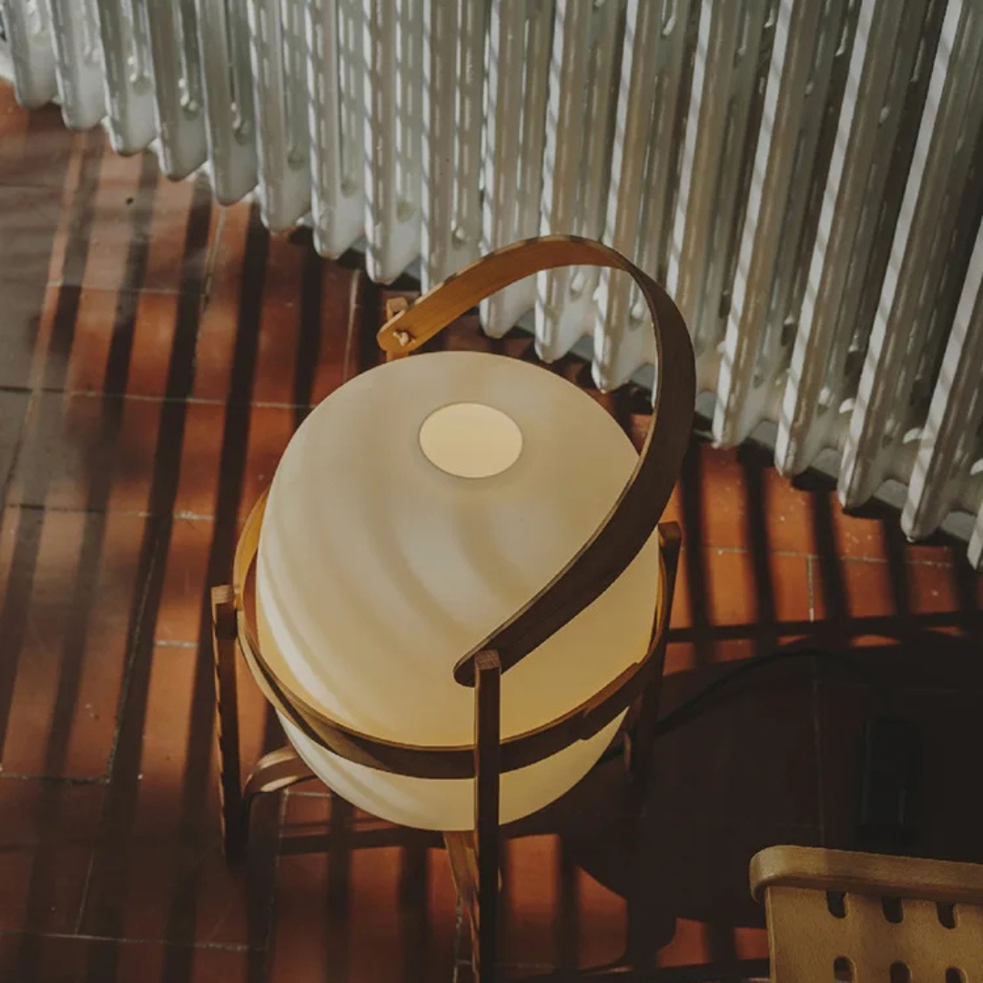 LumiNest Holz-Tischlampe