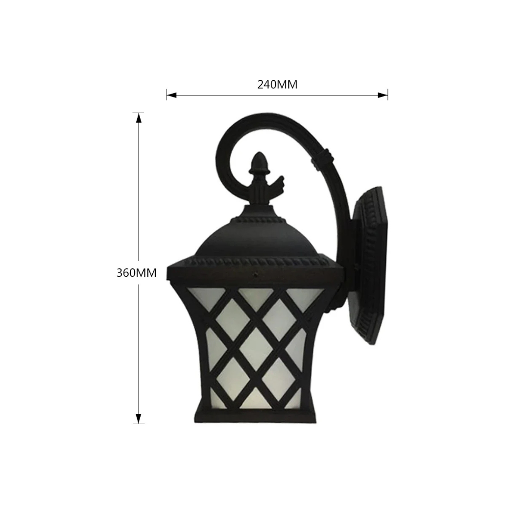 RusticGlow Buiten Wandlamp