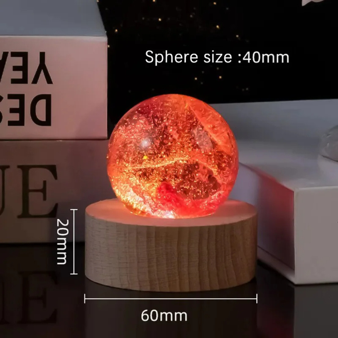 KosmosGlanz Kristalllampe