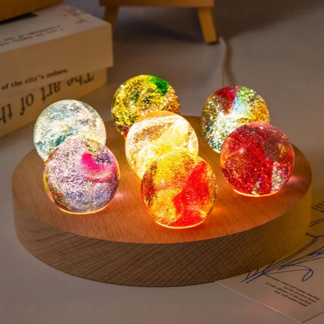 KosmosGlanz Kristalllampe