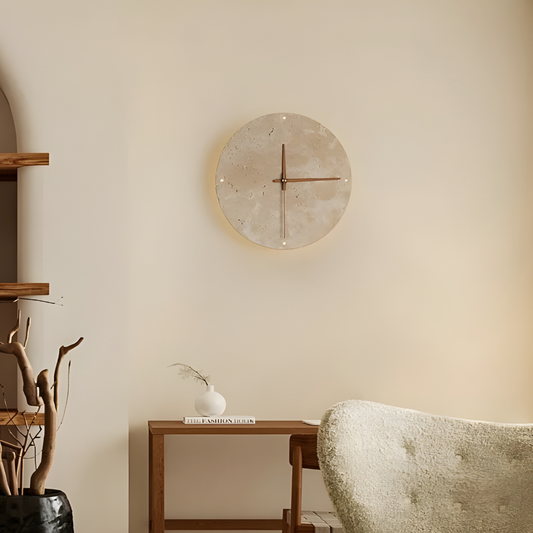 LumiStone Wanduhr mit Licht