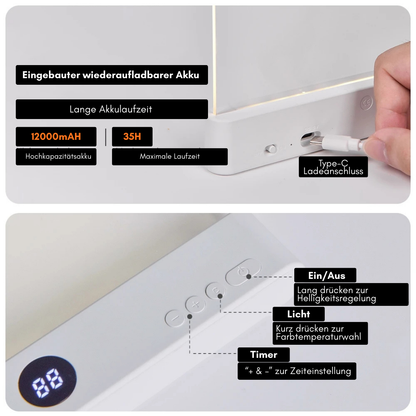 GlowEase Intelligente Leselampe