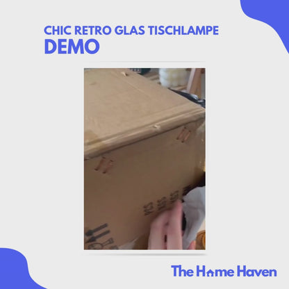 Chic Retro Glas Tischlampe