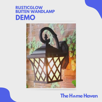 RusticGlow Buiten Wandlamp