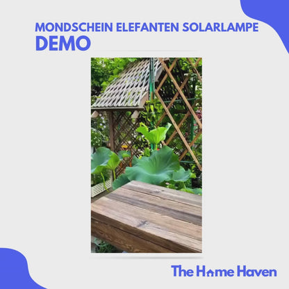 Mondschein Elefanten Solarlampe